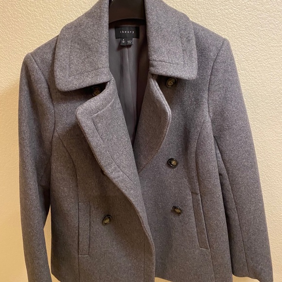 ♦️SOLD♦️Theory wool Jacket size Petite - Picture 2 of 5